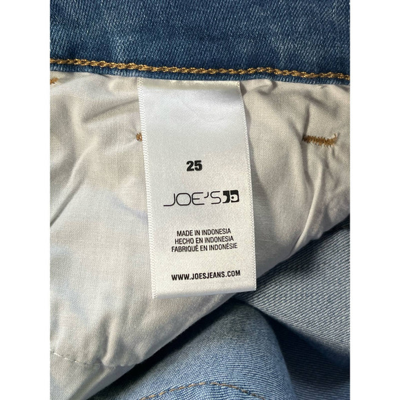 Joe's Jeans Mid Rise Boyfriend wide leg Crop w/ Raw Hem- Size 25-NWT- MSRP $189 - Picture 7 of 9